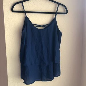 Navy Francesca’s Layered Tank